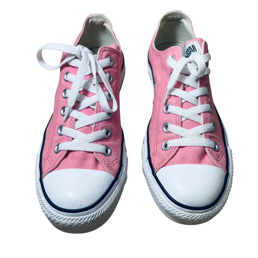 Converse Chuck Taylor All Star Low Top Pink Canvas Sneakers Women's 9